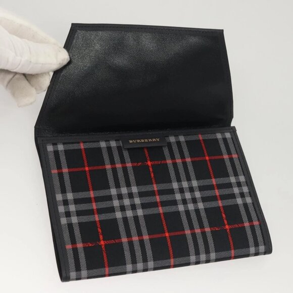 BURBERRY Nova Check Day Planner Cover Canvas Navy Auth - Picture 7 of 15